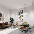 Modern Chess Room 3d model