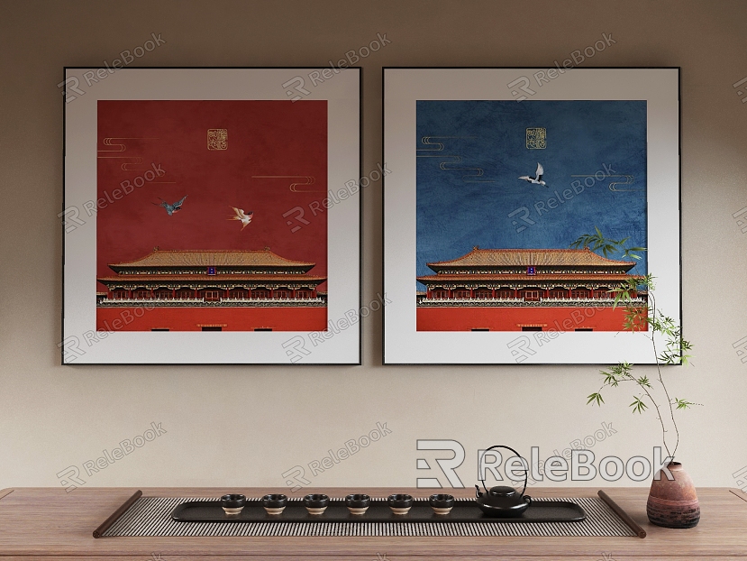 New Chinese Decorative Painting model