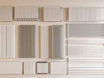 Radiator Heater Radiator Heat Sink Heater Heat Guide Plate Heater Vertical Radiator 3d model