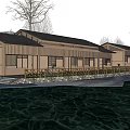 Rural Self Built House With Wooden Structure Large Windows And Waterfront Surroundings