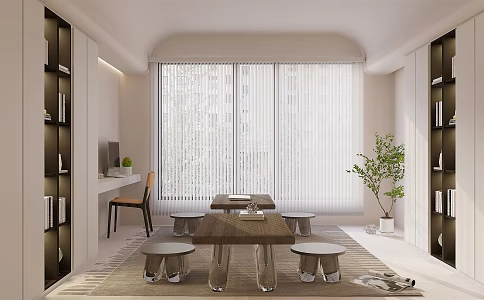 Modern study 3d model