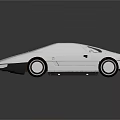 White Concept Car With Blue Roof And Sleek Futuristic Body Design
