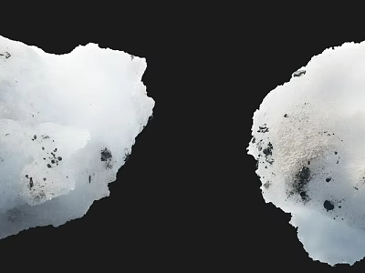 snow mountain snow pile snow ice 3d model