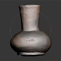 Handcrafted Rustic Clay Vase With Textured Surface And Earthy Tone Design