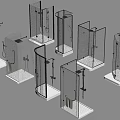 Shower Sauna Glass Enclosures With Various Modern Designs And Different Shapes