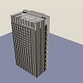 Modern High Rise Office Building With Glass Facade And Window Design