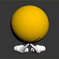 Expression package WeChat expression package cartoon expression cartoon face emoticon Yan text 3d model