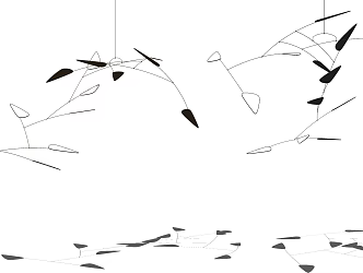 Modern chandelier metal chandelier 3d model