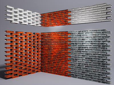 Modern wall tile model