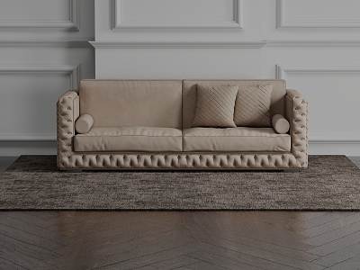 Modern double sofa Italian Fendi sofa model