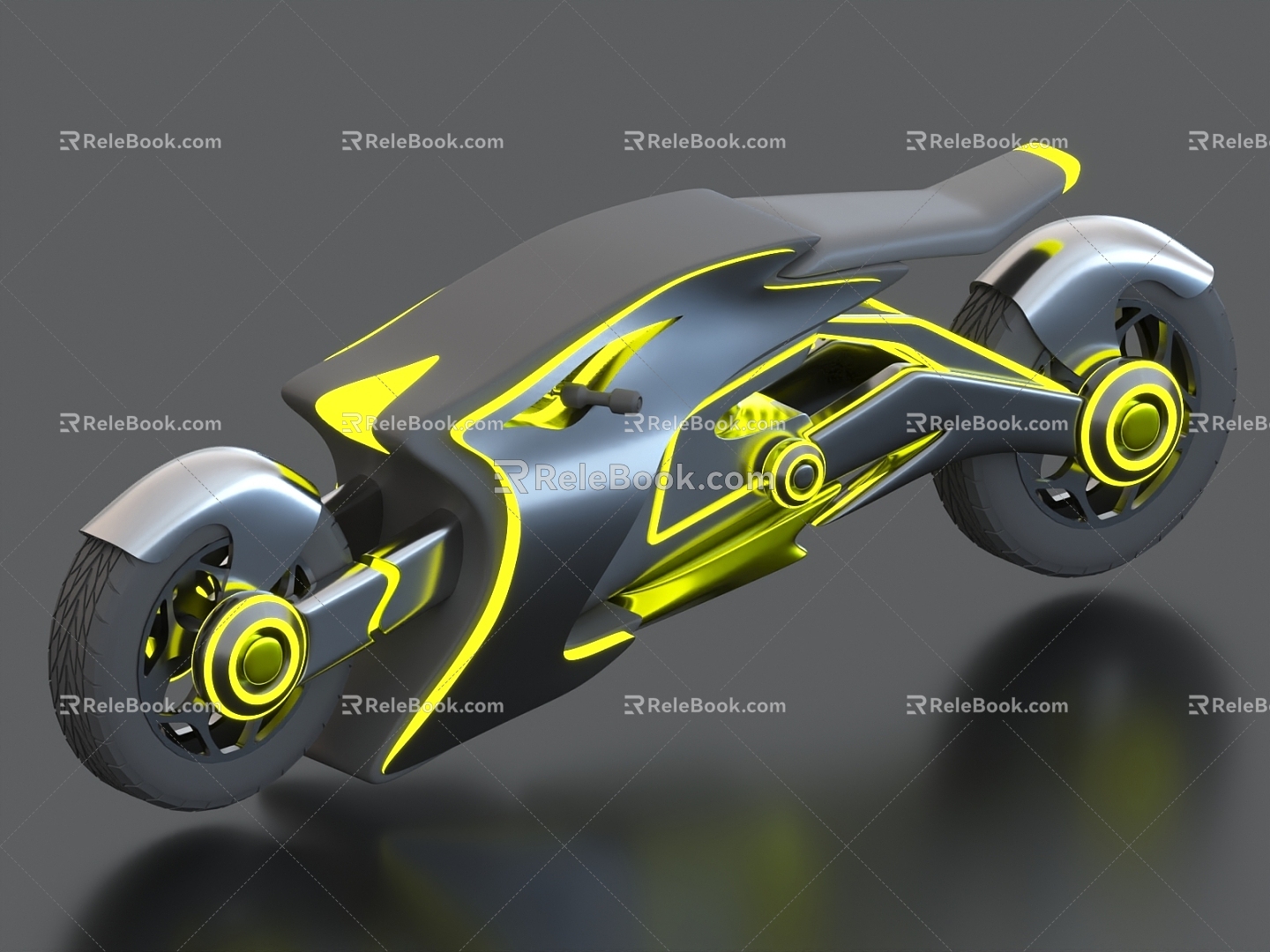 Sci-fi motorcycle future motorcycle flying motorcycle 3d model