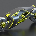 Sci-fi motorcycle future motorcycle flying motorcycle 3d model