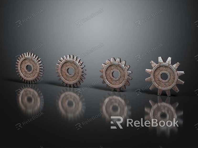 Industrial LOFT gear big gear small gear cast iron gear model