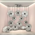 Vibrant Pink Green Photo Spot With Hanging Flowers And Cloud Decorations