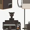 Modern Projector Monitoring Devices Featuring Various Design Models And Tripod Stands