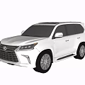 White Lexus SUV With Modern Exterior Design Sleek Body And Alloy Wheels