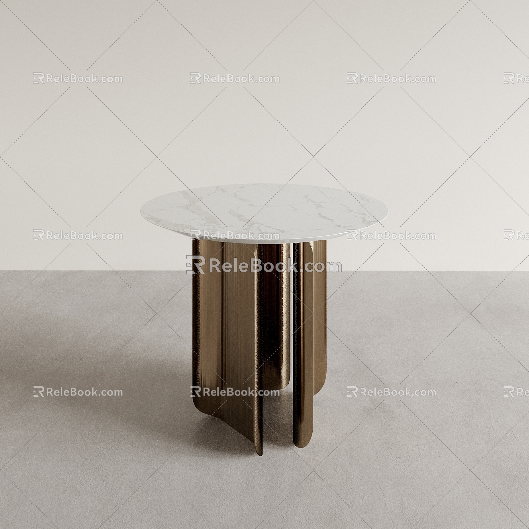 Side Table Round Table Coffee Table Round Table Low Table Corner Table 3d model