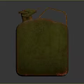 Green 5L Jerry Can with Metal Handle and Vintage Design for Daily Use