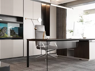 Modern Office Manager Office Area Chairman 3d model