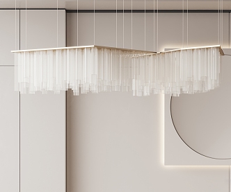 Modern chandelier 3d model