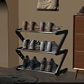Multi Tier Metal Shoe Rack Design For Home Entryway Organizing Sneakers And Casual Shoes