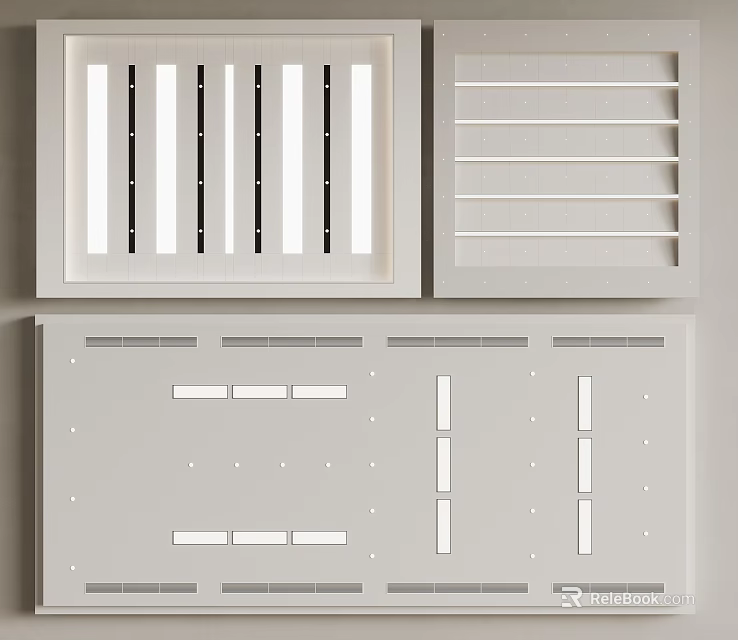 Modern Ceiling Panel Designs For Interior Decoration 3d model 