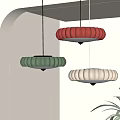 Modern chandelier 3d model