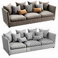 Modern Multi-Person Sofa Sofa Two-Person Sofa Casual Sofa Living Room Sofa Leather Sofa Corner Sofa 3d model