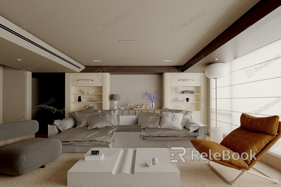 modern living room model