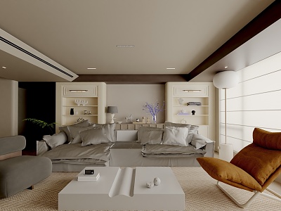 modern living room model