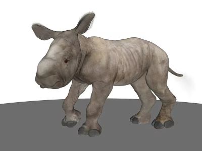 Unique Rhinoceros Shaped Carpet Decorative Floor Mat for Living Room Bedroom Home Decoration 3d model