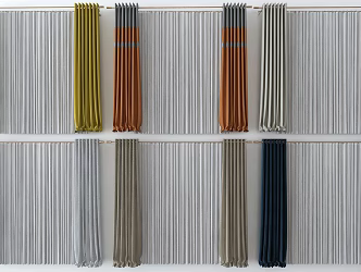 Modern Curtains 3d model