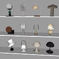 Reading Lamp Simple Table Lamp Desk Lamp Creative Mushroom Table Lamp 3d model
