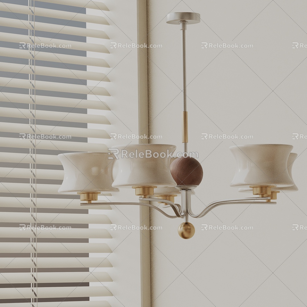 Modern chandelier 3d model