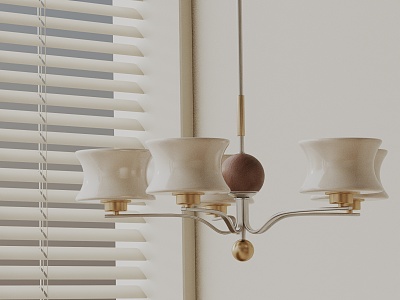 Modern chandelier 3d model