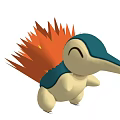 Cute Cartoon Style Spiky Doll With Orange Back Blue Head And White Body