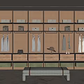 Modern Minotti Cloakroom 3d model
