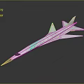 Futuristic Concept Aircraft With Sleek White Body And Light Green Accents