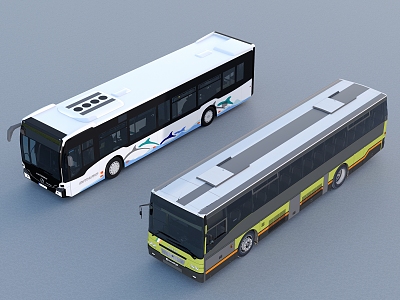 Modern Bus Tourist Bus 3d model