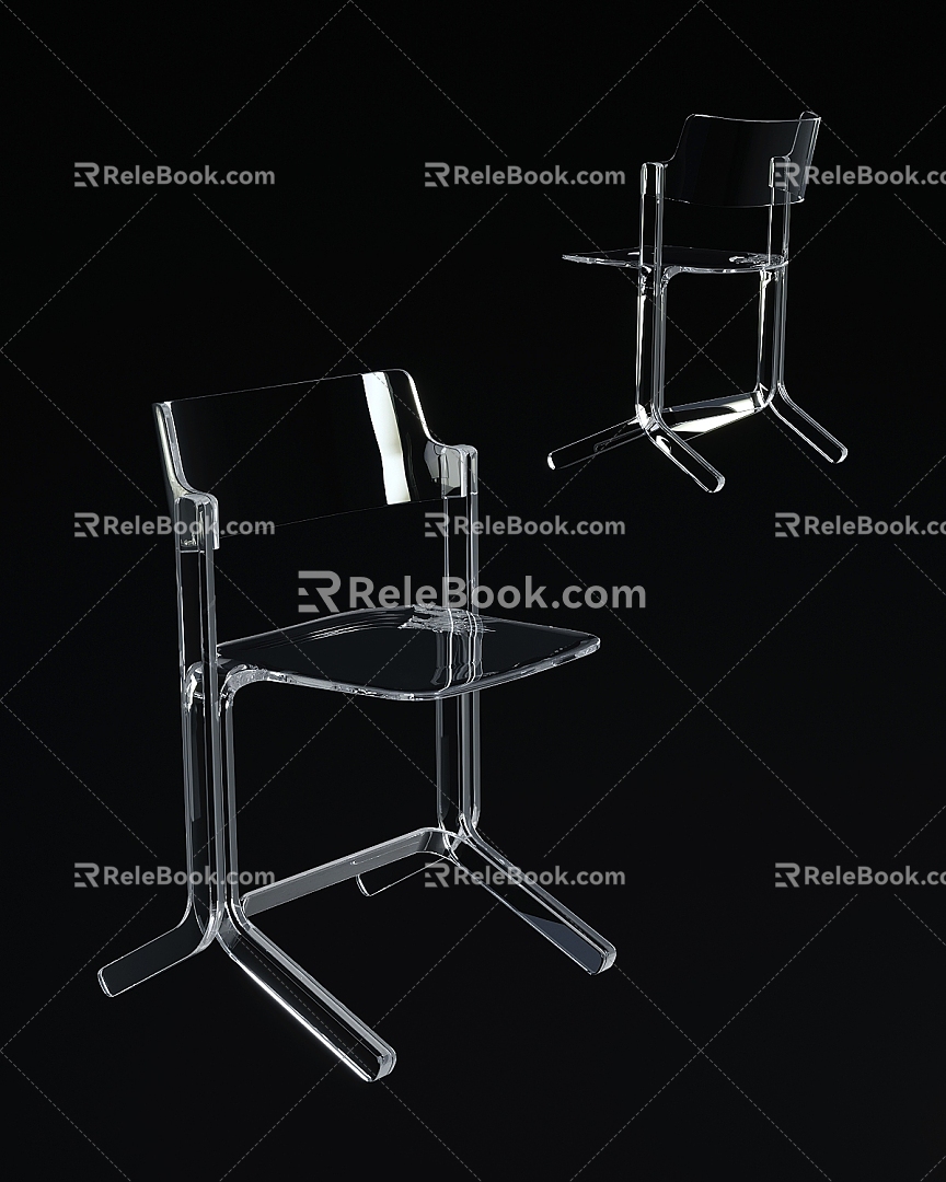 Modern single chair 3d model