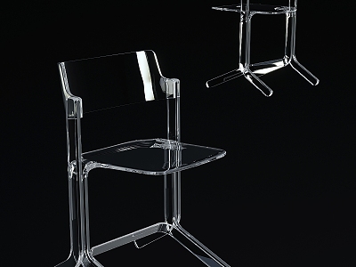 Modern single chair 3d model