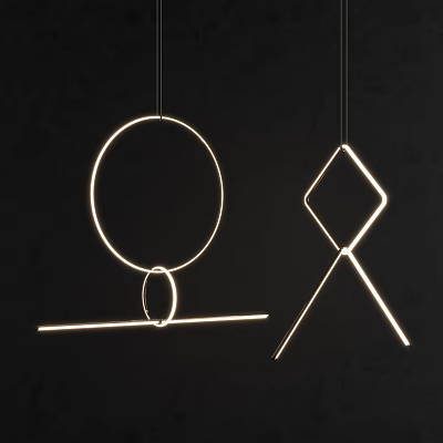 Modern FLOS chandelier 3d model