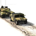 Tank Animation Scene Tank Track Animation Meadow Wasteland Snowland Woods Military Animation Battle Scene War Animation Armored Vehicle Animation 3d model