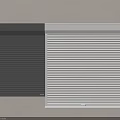 Stylish Gray And White Roller Shutters With Striped Panel Design For Home Use 3d model