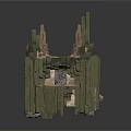 Modern 3D Model Of Weathered Stone Ruins With Brick Details And Tower Structures