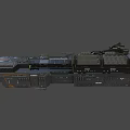 Futuristic Sci Fi Spaceship 3D Model With Detailed Structure And Illuminated Accents