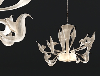 Modern chandelier glass chandelier 3d model