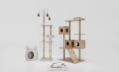 Nordic Cat Climbing Rack 3d model