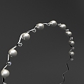 Modern hairband hairband pearl diamond hairband jewelry ornaments 3d model