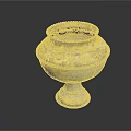 Ornate Vintage Bronze Vase With Intricate Floral Patterns And Decorative Base